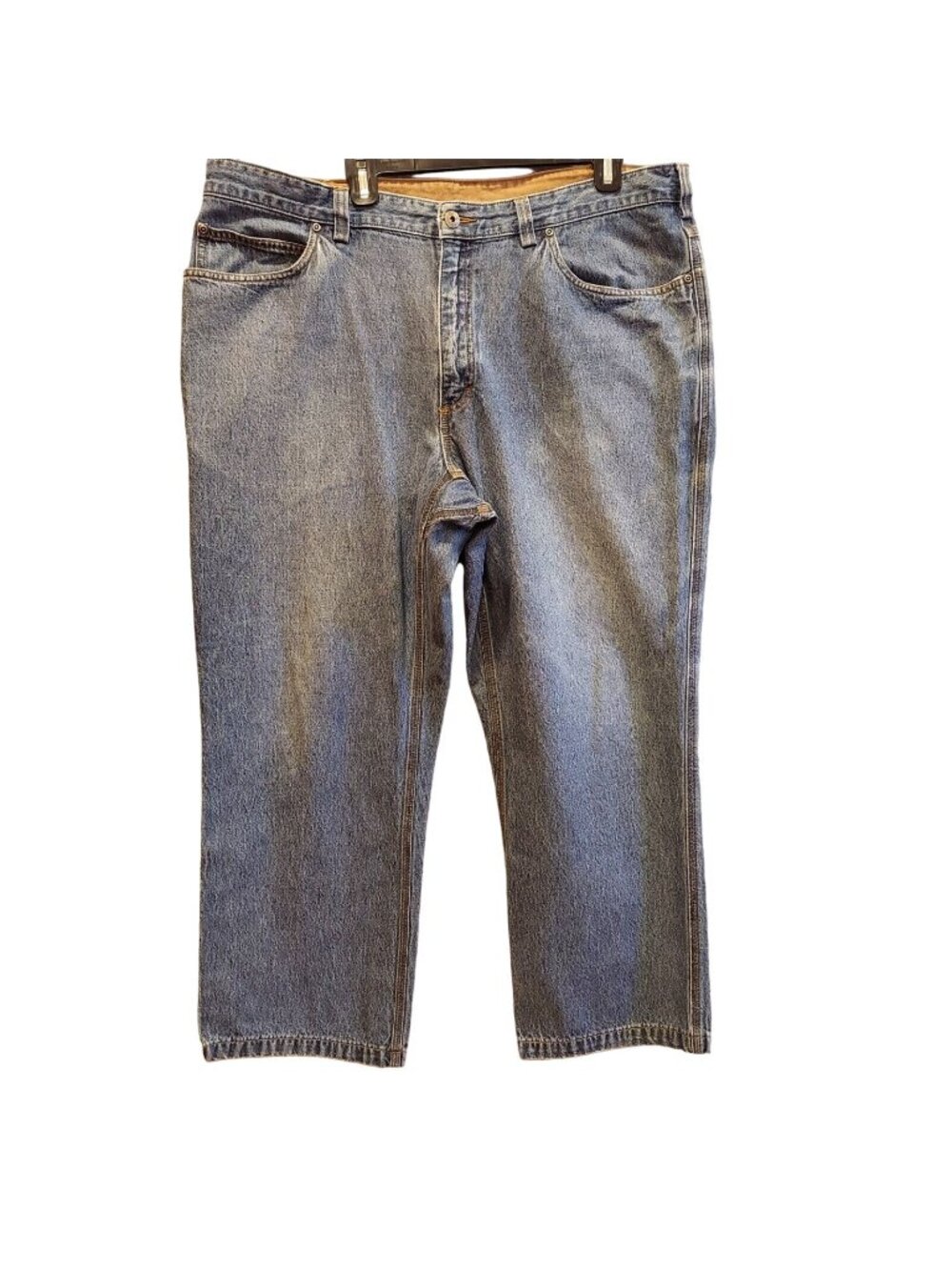 Duluth Trading Co Jeans Mens 42x30 Measures 41x28 Hidden Gusset Relaxed rugged